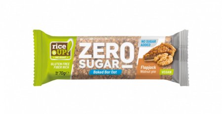 لوح الشوفان المخبوز "RiceUP! Zero Sugar Added Flapjack Walnut Pie