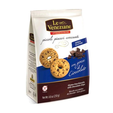  "Le Veneziane Gluten-Free Biscuits with Chocolate Chips" الخالي من الغلوتين. 