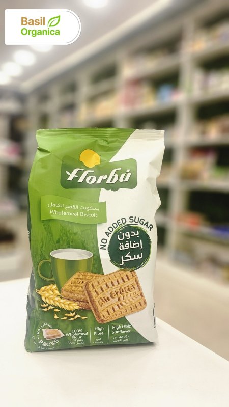 بسكويت فلوربو بالقمح الكامل بدون سكر