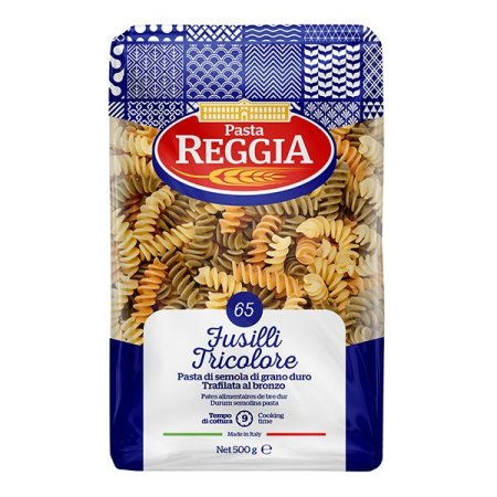 مكرونة "Pasta Reggia Fusilli Tricolore"