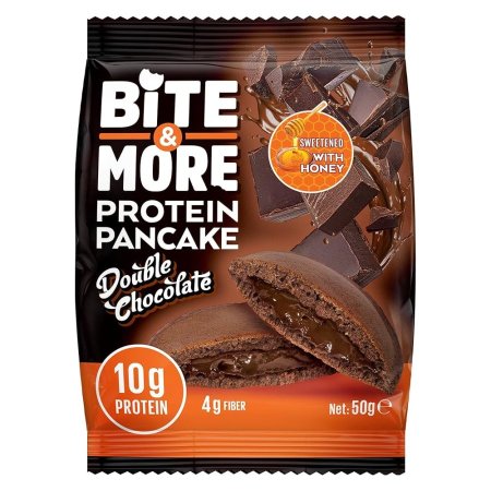 بان كيك بالشوكولاتة الدبل بايت آند مور Bite & More Protein Pancake