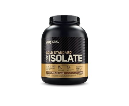 جولد ستاندرد ايزوليت Optimum Nutrition Gold Standard 100% Isolate" بنكهة الشوكولاتة. 