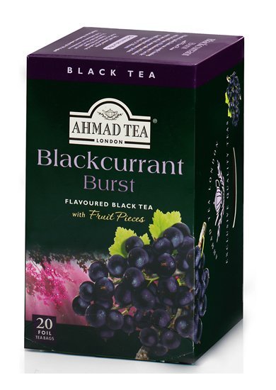 شاي أحمد بنكهة الكشمش الأسود (Blackcurrant Burst) مع قطع الفاكهة