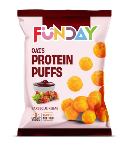 فنداي بروتين بفز" (Funday Protein Puffs ) بنكهة الباربكيو 😋