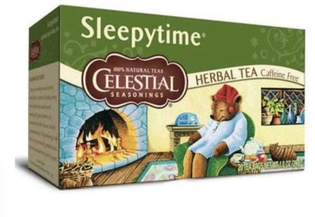 شاي اعشاب النوم ( للمساعدة على النوم )   شاي Sleepytime من Celestial Seasonings. 