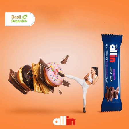 بار بروتين من Allin بنكهة الشوكولاتة المزدوجة - 20 جرام بروتين