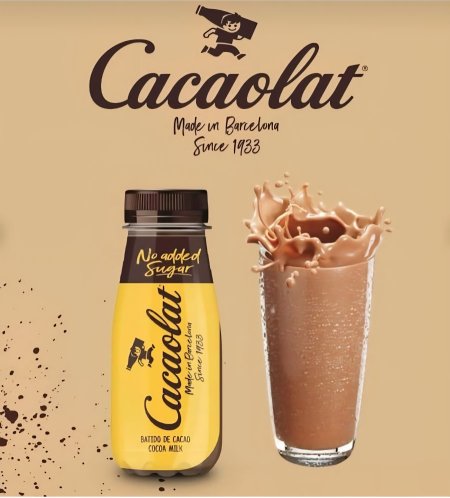 شوكو بدون سكر - مشروب كاكاو حليب شوكولاتة يسمى كاكاولات (Cacaolat).