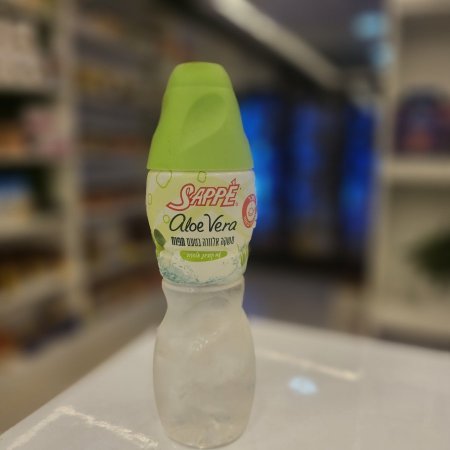 مشروب Sappe Aloe Vera بنكهة التفاح. 