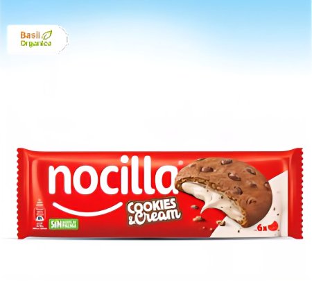 كوكيز نوثييا (Nocilla) بنكهة "كوكيز آند كريم" (Cookies & Cream). 
