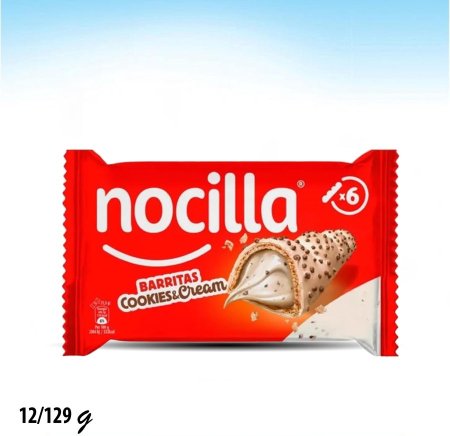 نوسيلا باريتاس أصابع كوكيز وكريمة مغطاة بالحليب 129 غم